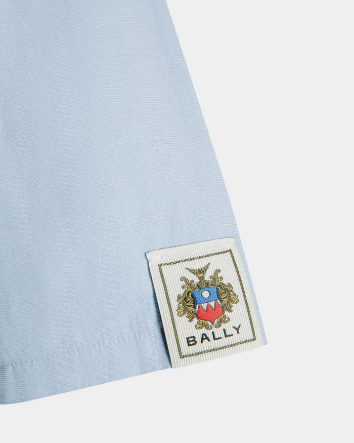Men Bally Shirts and TShirts Shirt In Light Blue Cotton Blue Men Bally Shirts and TShirts Shirt In Light Blue Cotton Blue