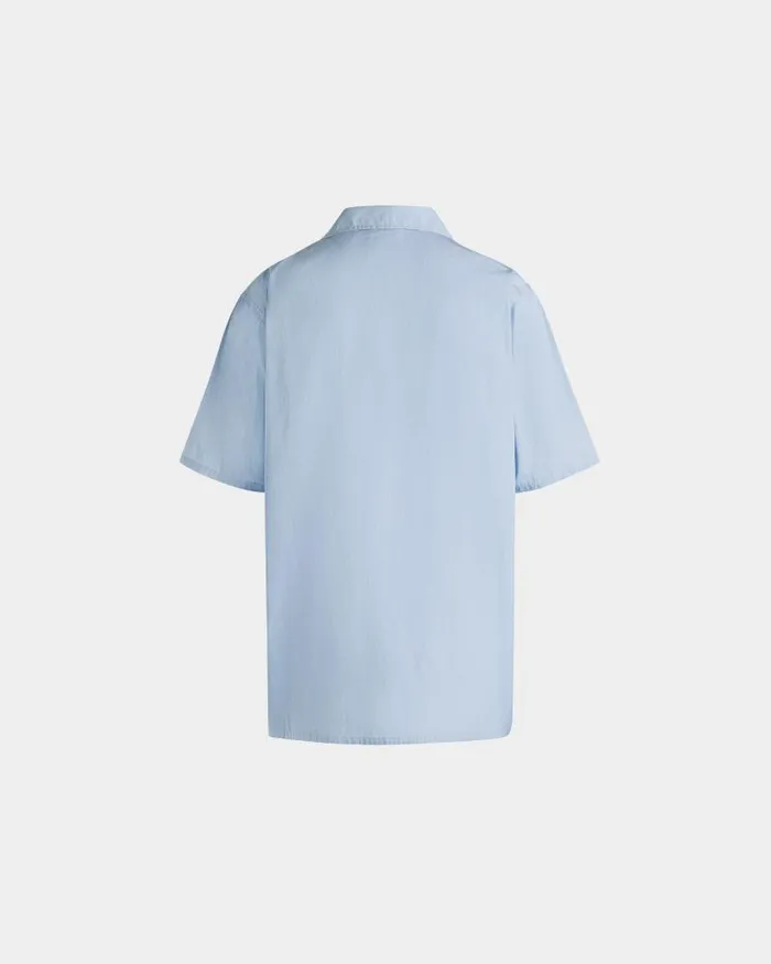 Men Bally Shirts and TShirts Shirt In Light Blue Cotton Blue Men Bally Shirts and TShirts Shirt In Light Blue Cotton Blue