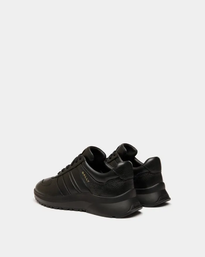 Men Bally Sneakers Outline Sneaker In Black Leather Black Men Bally Sneakers Outline Sneaker In Black Leather Black