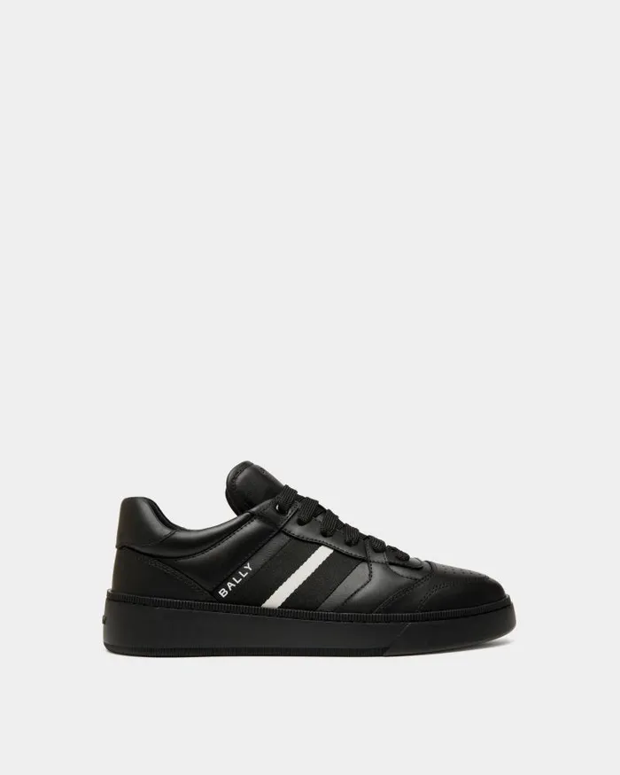 Men Bally Sneakers Raise Sneaker In Black Leather Black