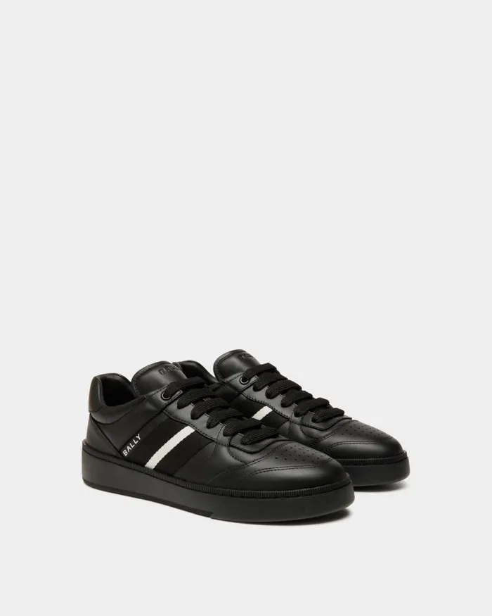 Men Bally Sneakers Raise Sneaker In Black Leather Black Men Bally Sneakers Raise Sneaker In Black Leather Black