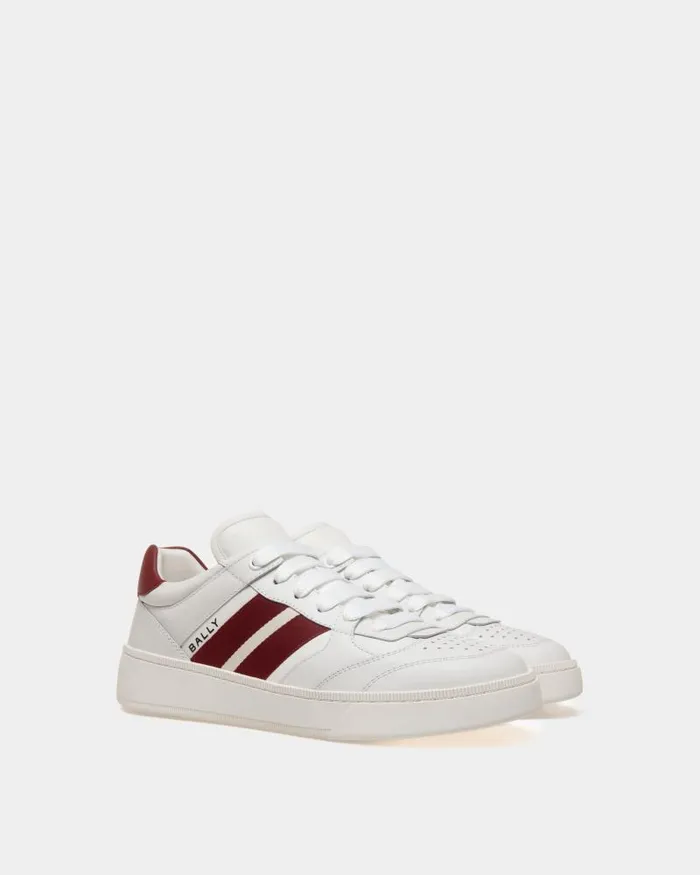 Men Bally Sneakers Raise Sneaker In White Leather White Men Bally Sneakers Raise Sneaker In White Leather White
