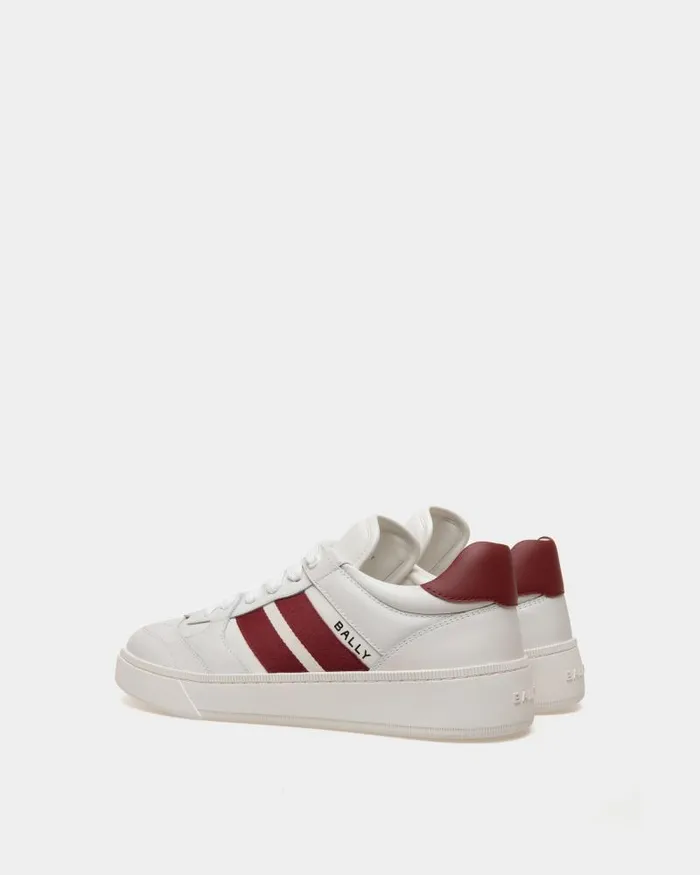 Men Bally Sneakers Raise Sneaker In White Leather White Men Bally Sneakers Raise Sneaker In White Leather White