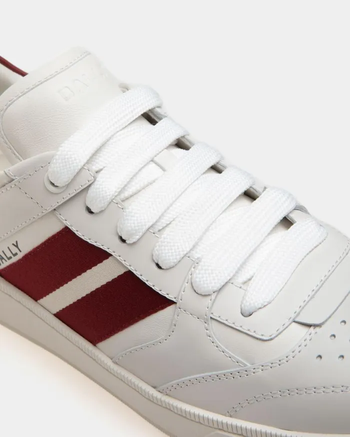 Men Bally Sneakers Raise Sneaker In White Leather White Men Bally Sneakers Raise Sneaker In White Leather White