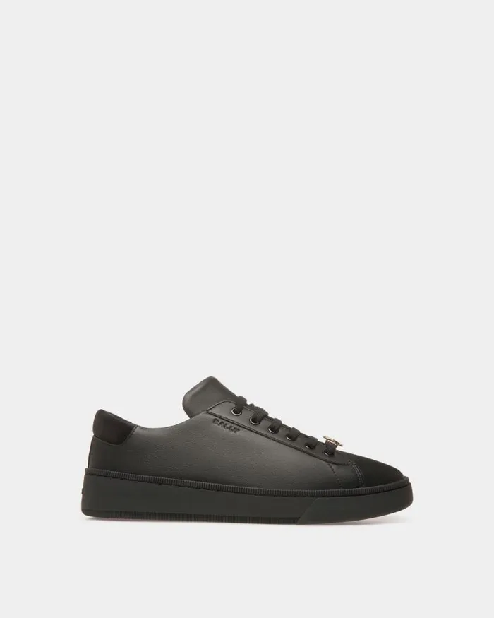 Men Bally Sneakers Raise Sneakers In Black Leather Black