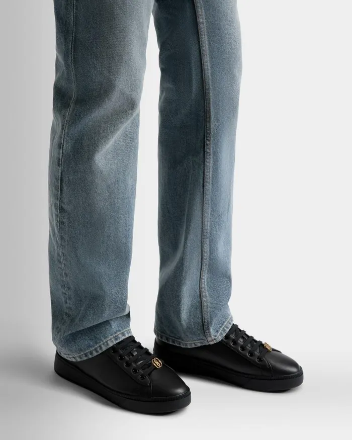 Men Bally Sneakers Raise Sneakers In Black Leather Black Men Bally Sneakers Raise Sneakers In Black Leather Black