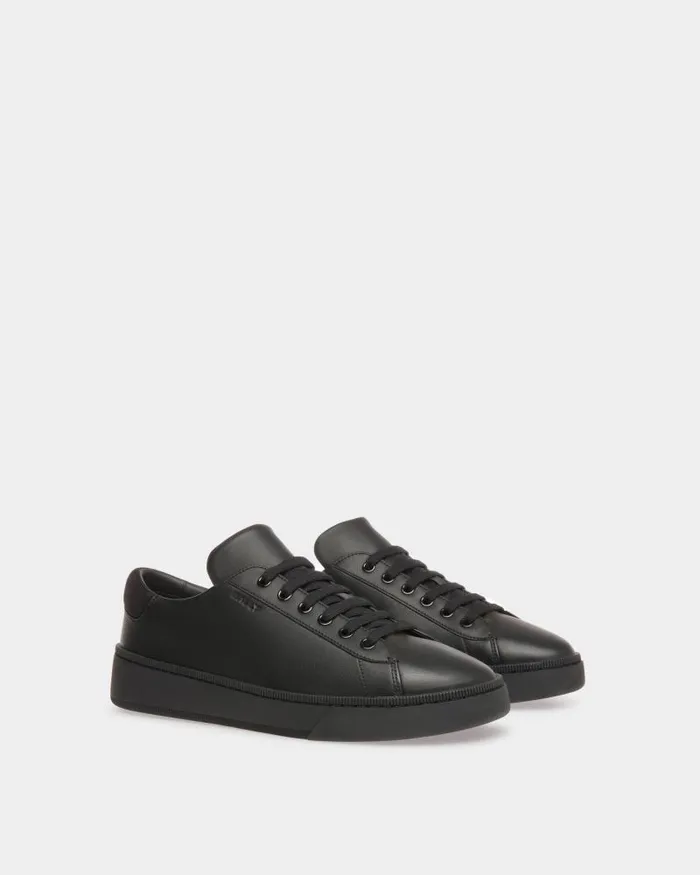 Men Bally Sneakers Raise Sneakers In Black Leather Black Men Bally Sneakers Raise Sneakers In Black Leather Black