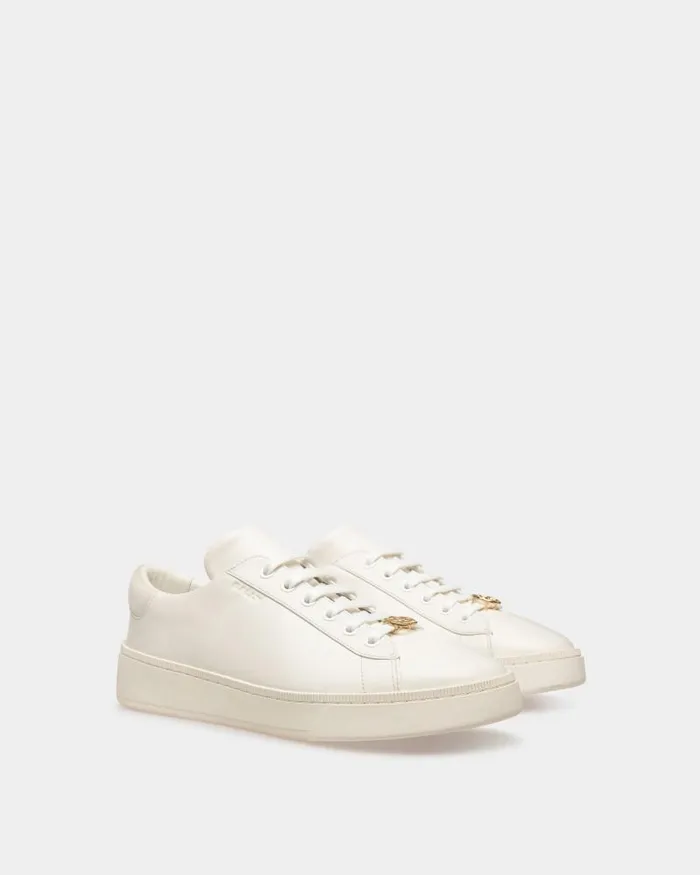 Men Bally Sneakers Raise Sneakers In White Leather White Men Bally Sneakers Raise Sneakers In White Leather White