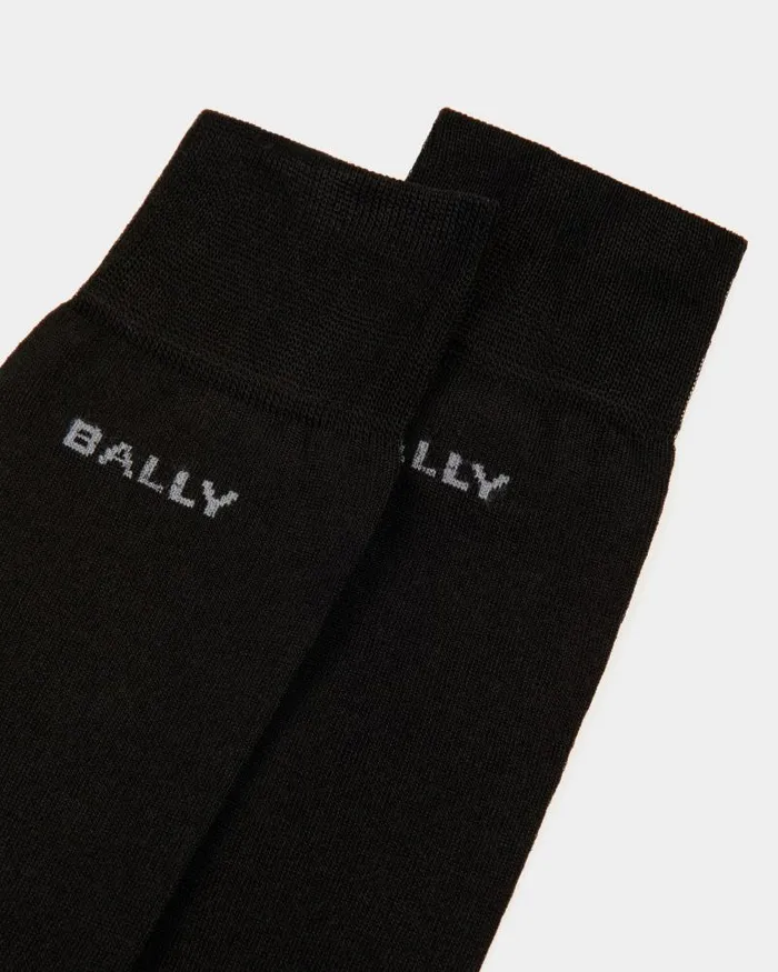 Men Bally Socks Socks In Black Cotton Black Men Bally Socks Socks In Black Cotton Black