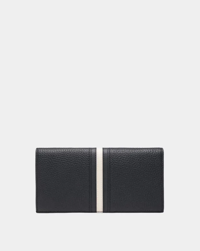 Men Bally Wallets and Card Holders Ribbon Continental Wallet In Midnight Leather Blue Men Bally Wallets and Card Holders Ribbon Continental Wallet In Midnight Leather Blue