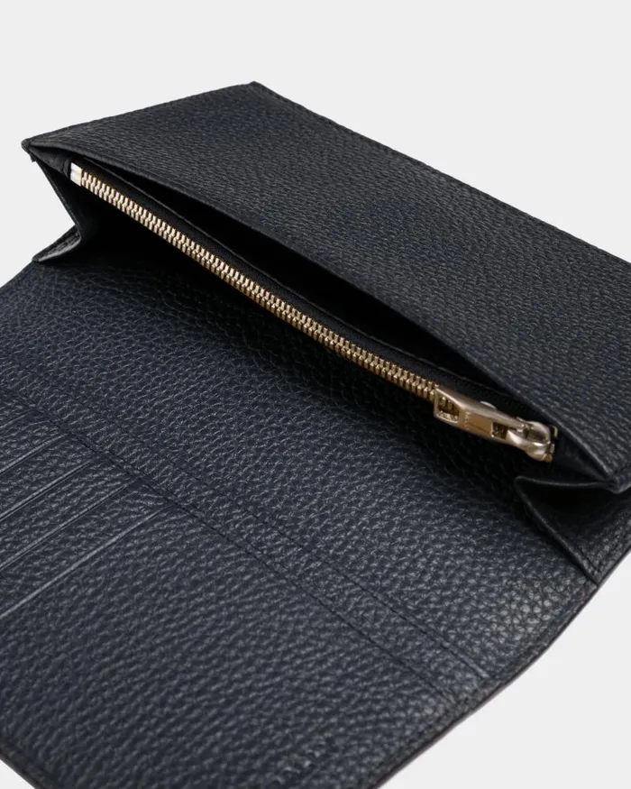 Men Bally Wallets and Card Holders Ribbon Continental Wallet In Midnight Leather Blue Men Bally Wallets and Card Holders Ribbon Continental Wallet In Midnight Leather Blue