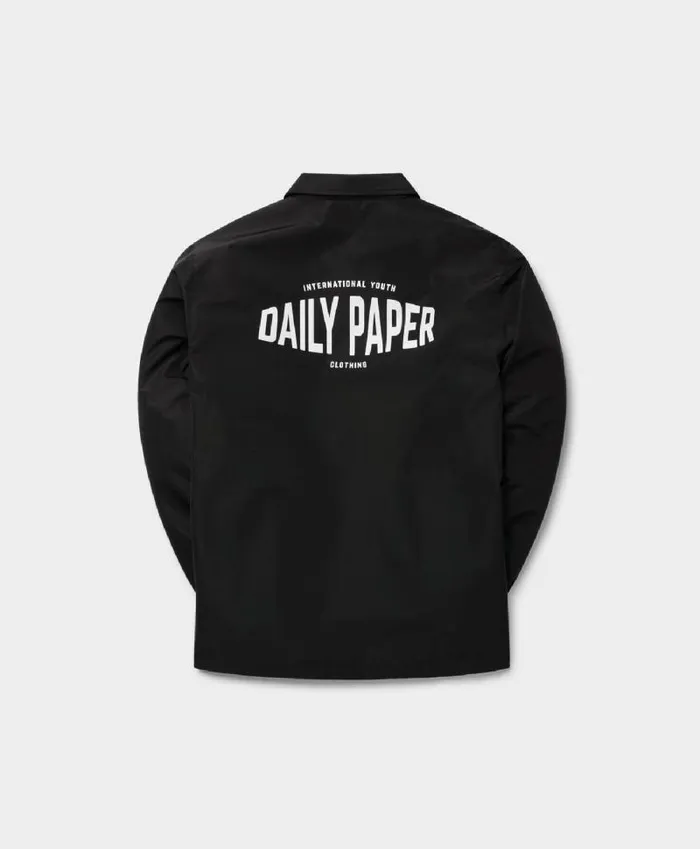 Men Black Ecoach Coat Daily Paper Jackets