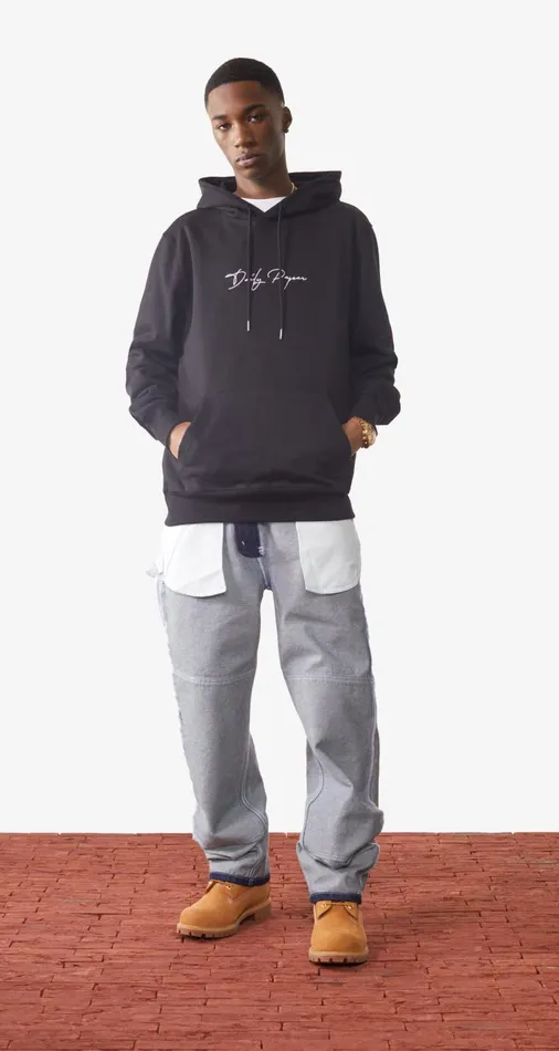 Men Black Escript Hoody Daily Paper Hoodies and Sweaters Men Black Escript Hoody Daily Paper Hoodies and Sweaters