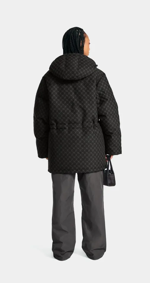 Men Black Oba Cotton Monogram Puffer Daily Paper Jackets Men Black Oba Cotton Monogram Puffer Daily Paper Jackets
