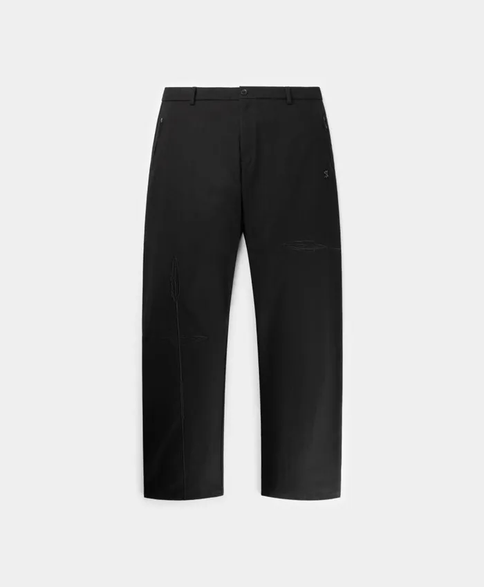 Men Black Oversized Riasat Pants Daily Paper Pants