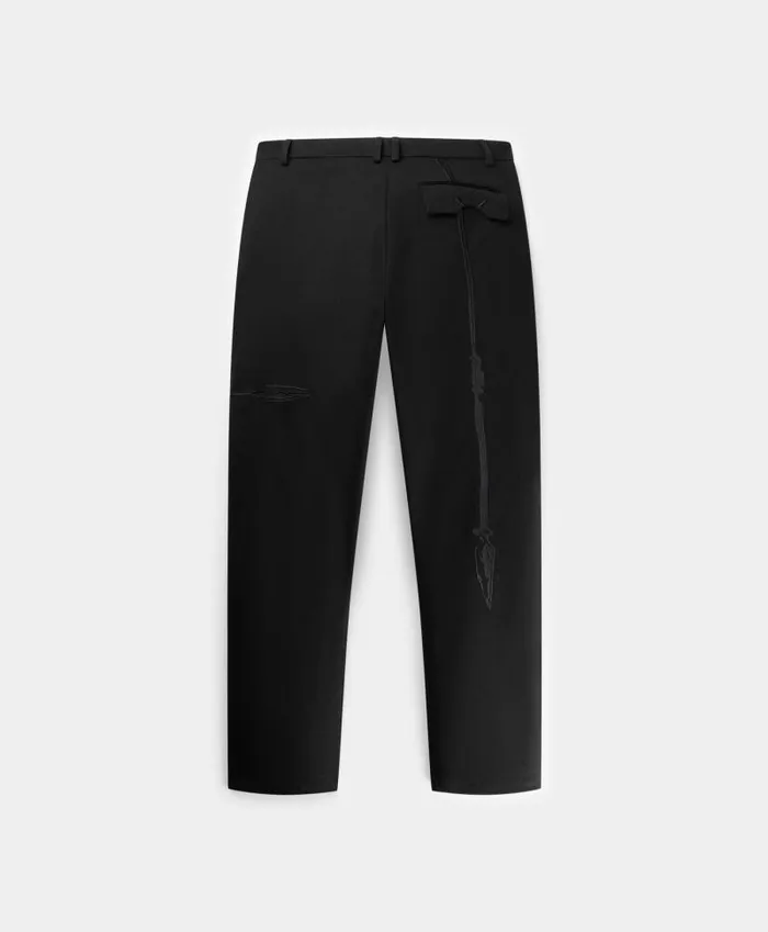 Men Black Oversized Riasat Pants Daily Paper Pants Men Black Oversized Riasat Pants Daily Paper Pants