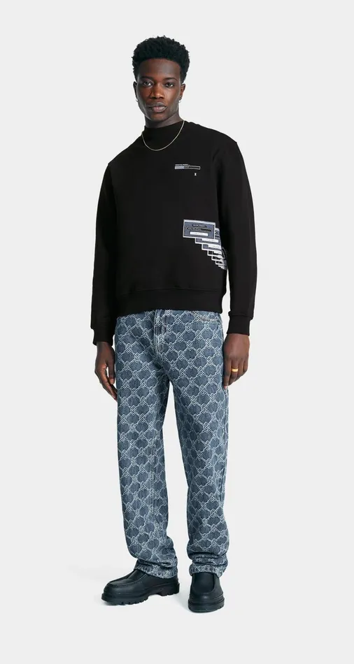Men Black Pop Up Sweater Daily Paper Hoodies and Sweaters Men Black Pop Up Sweater Daily Paper Hoodies and Sweaters