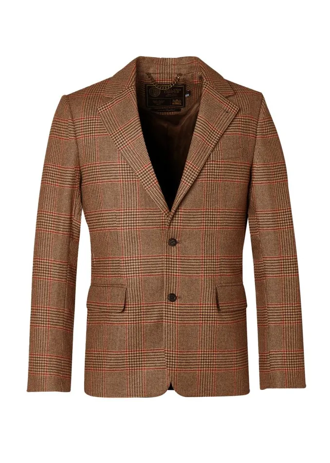 Men Blazers Holland Cooper The Single Breasted Blazer Clarence Check Merlot Men Blazers Holland Cooper The Single Breasted Blazer Clarence Check Merlot