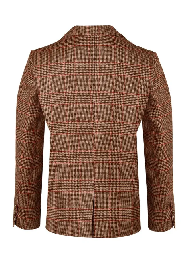 Men Blazers Holland Cooper The Single Breasted Blazer Clarence Check Merlot Men Blazers Holland Cooper The Single Breasted Blazer Clarence Check Merlot