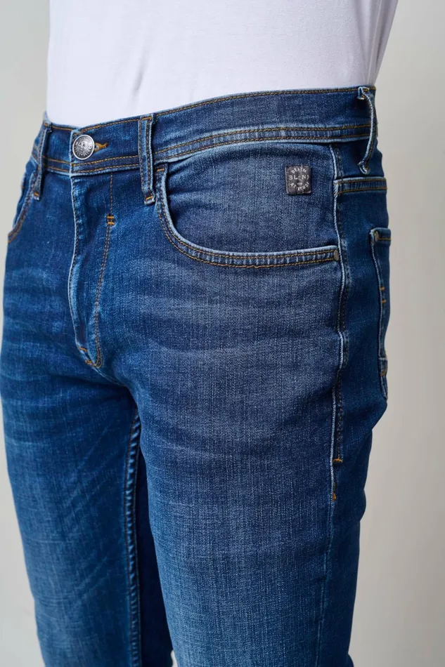 Men Blend Jeans Multiflex Jet Jeans Denim Dark Blue