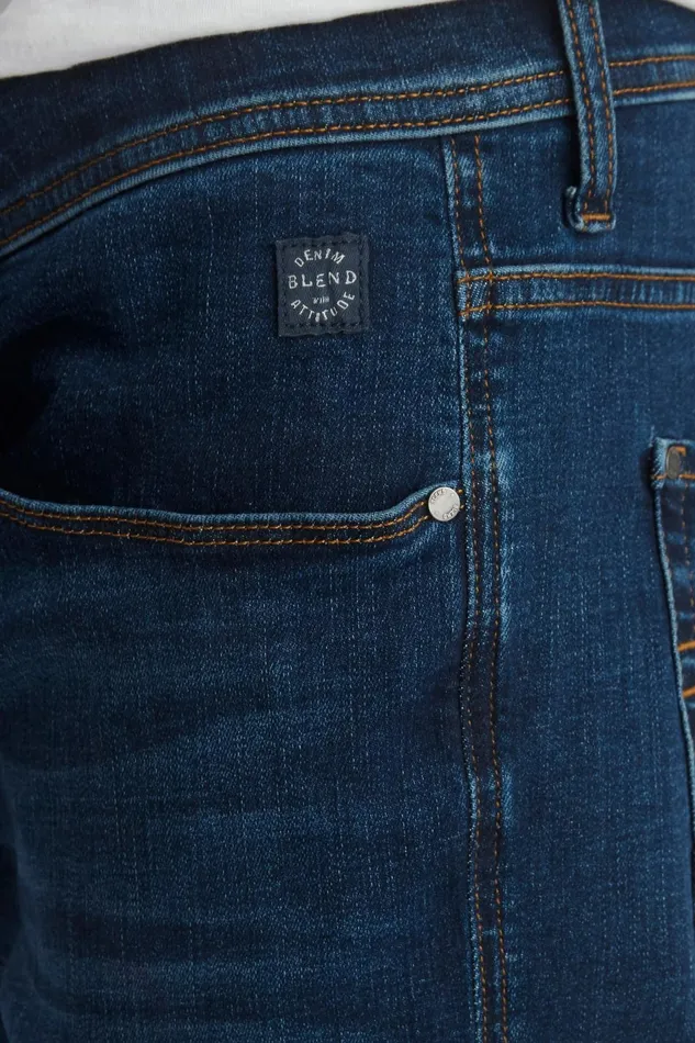 Men Blend Jeans Multiflex Jet Jeans Denim Dark Blue