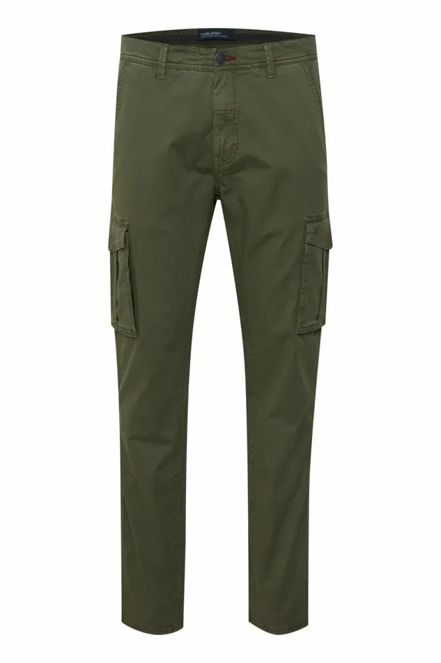 Men Blend Pants Casual Pants Winter Moss