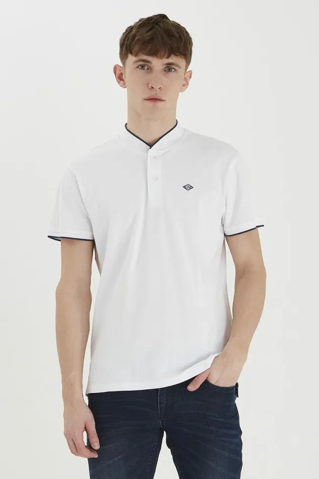 Men Blend Polos Polo Shirt Bright White
