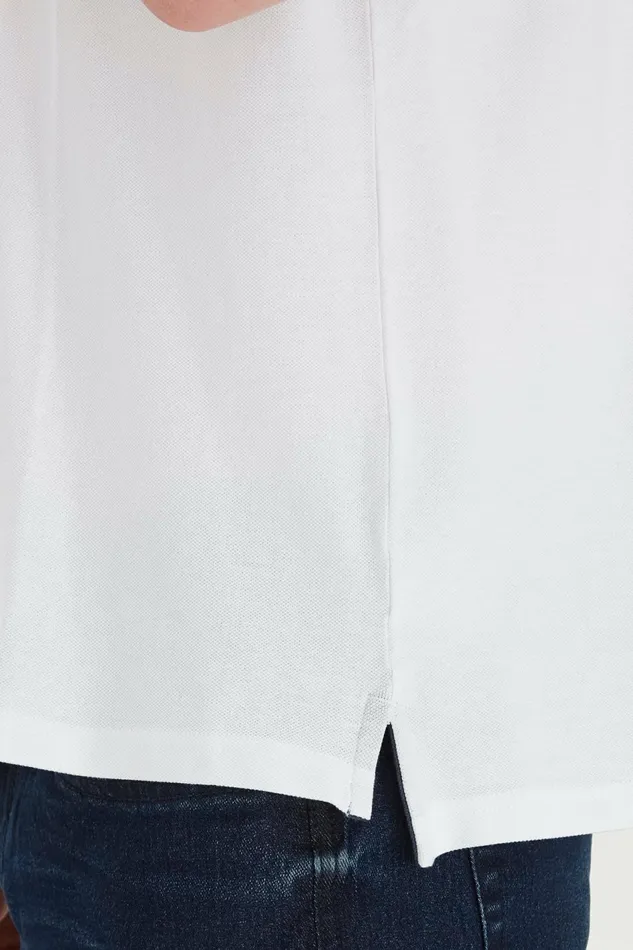 Men Blend Polos Polo Shirt Bright White