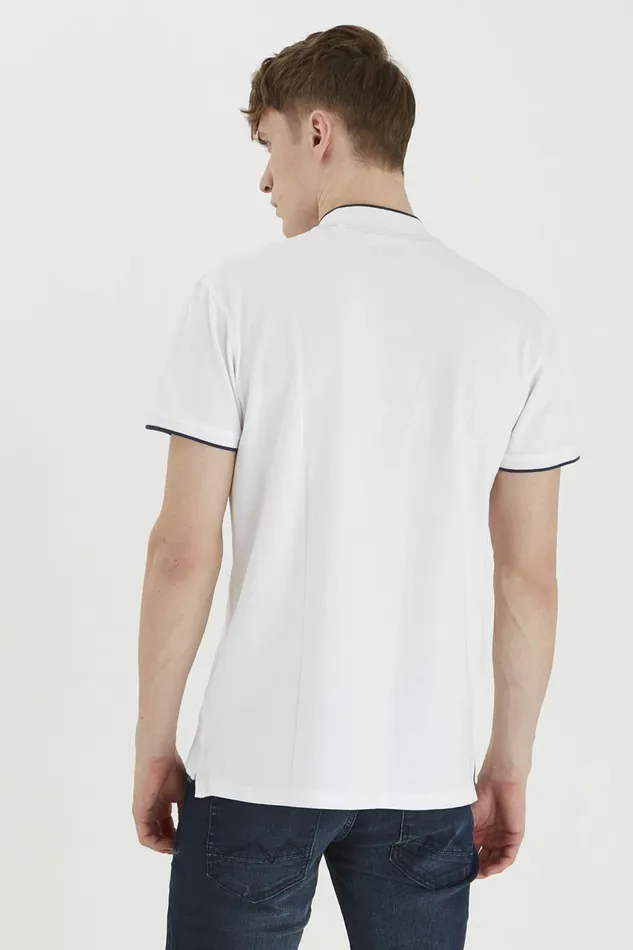 Men Blend Polos Polo Shirt Bright White