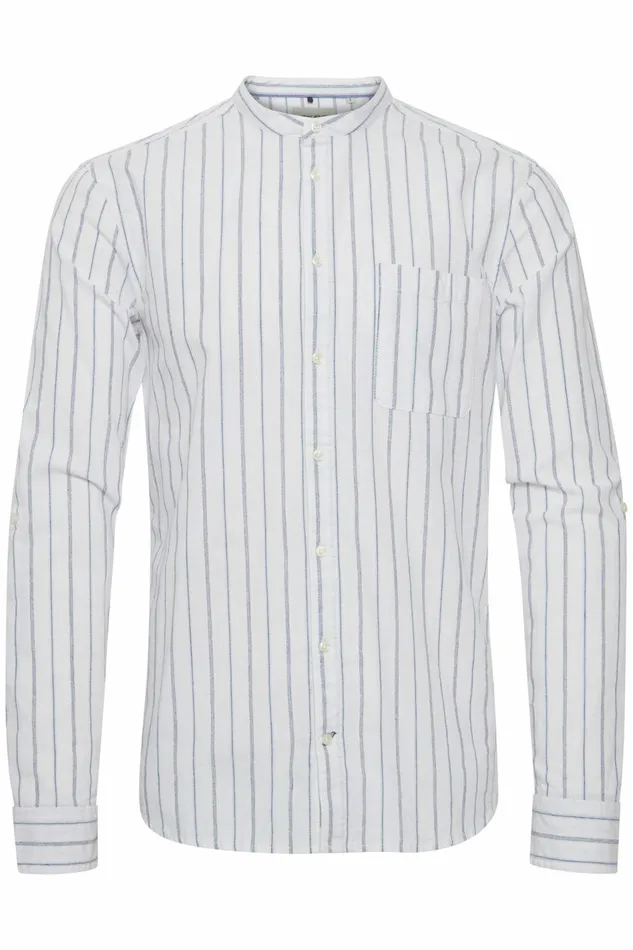 Men Blend Shirts Long Sleeved Shirt Bright White