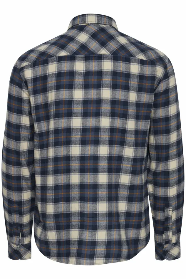 Men Blend Shirts Long Sleeved Shirt Dress Blues