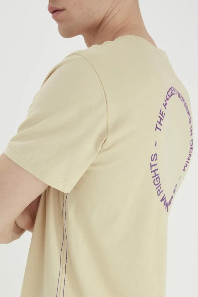 Men Blend TShirts Tshirt Oyster Gray