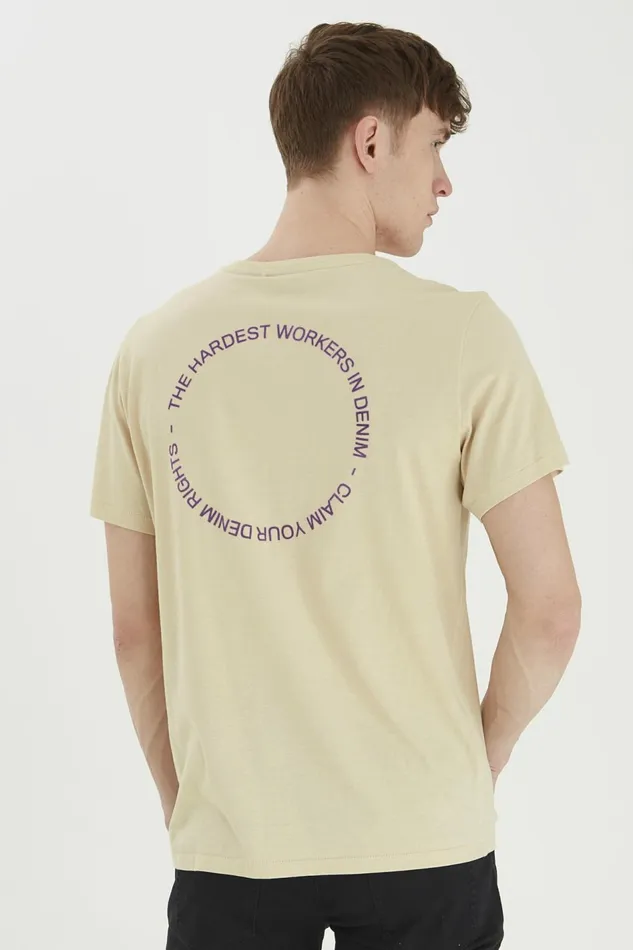 Men Blend TShirts Tshirt Oyster Gray