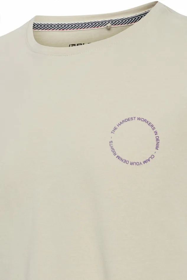 Men Blend TShirts Tshirt Oyster Gray