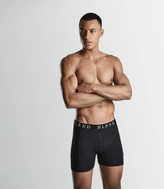 Men Blend Underwear and Socks Underwear Black