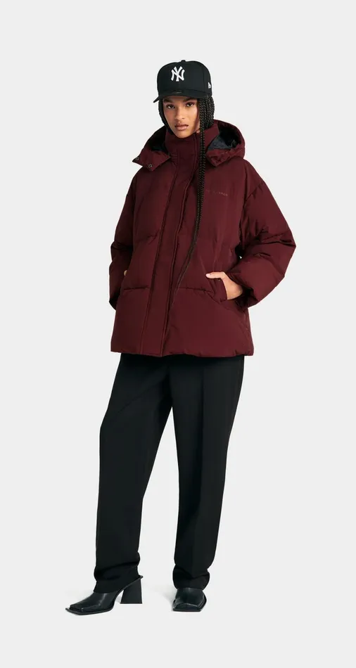 Men Bordeaux Wine Nicole Puffer Jacket Daily Paper Jackets Men Bordeaux Wine Nicole Puffer Jacket Daily Paper Jackets