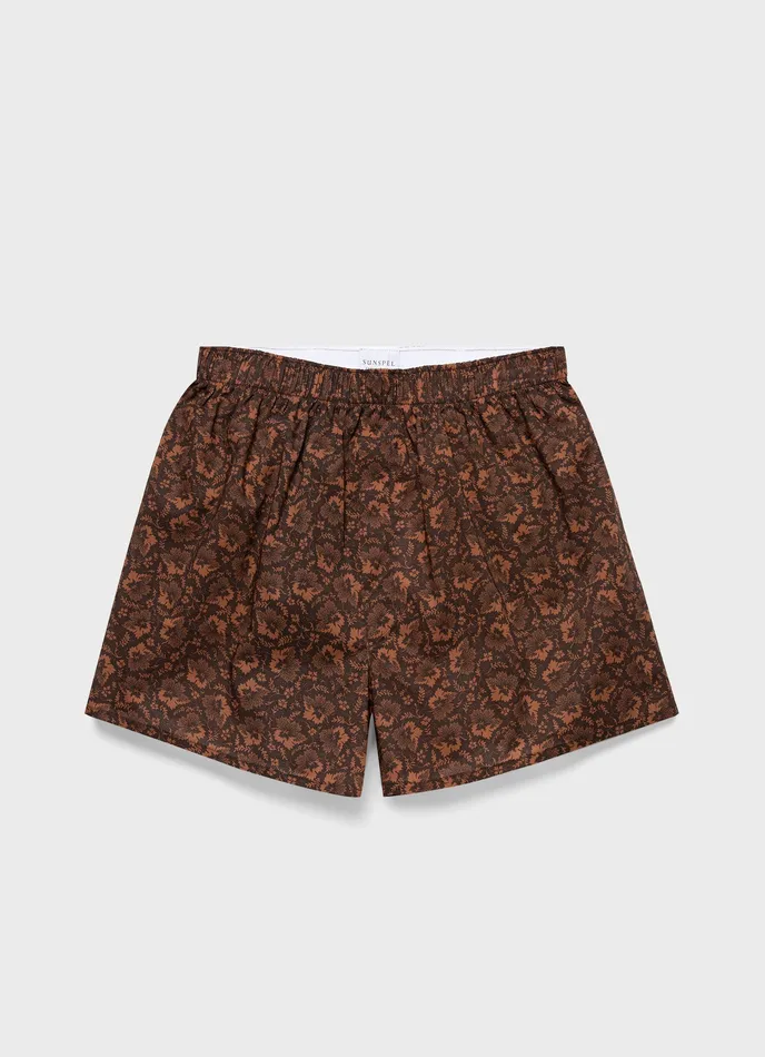 Men Boxer Shorts ussunspel Classic Boxer Shorts in Liberty Fabric Autumn Floral