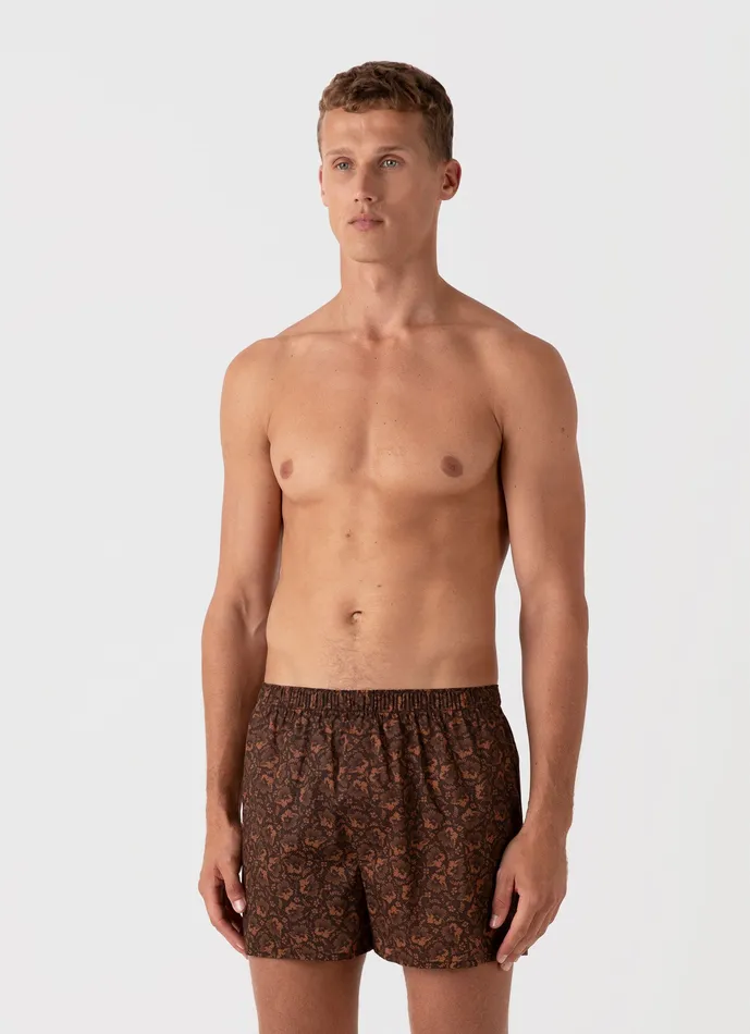 Men Boxer Shorts ussunspel Classic Boxer Shorts in Liberty Fabric Autumn Floral Men Boxer Shorts ussunspel Classic Boxer Shorts in Liberty Fabric Autumn Floral