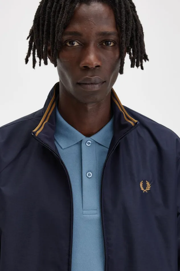 Men Brentham Jacket Navy Fred Perry Coats and Jackets