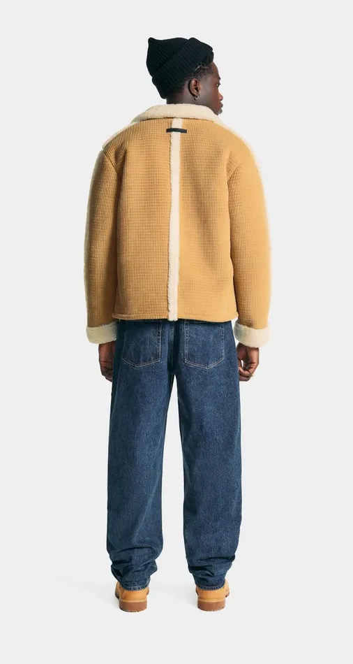 Men Camel Faux Fur Jacket Daily Paper Jackets Men Camel Faux Fur Jacket Daily Paper Jackets