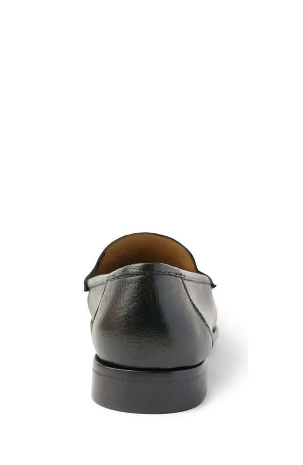 Men Casual Shoes Bruno Magli Trieste Classic Leather Moccasin 8211 Black Cervo