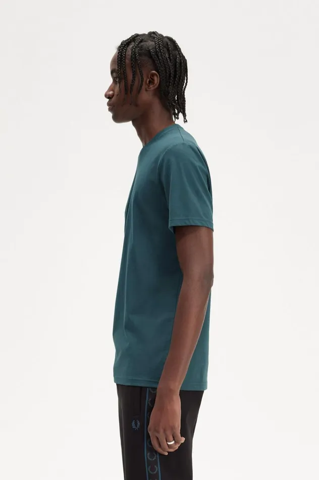 Men Circle Branding TShirt Petrol Blue Fred Perry TShirts