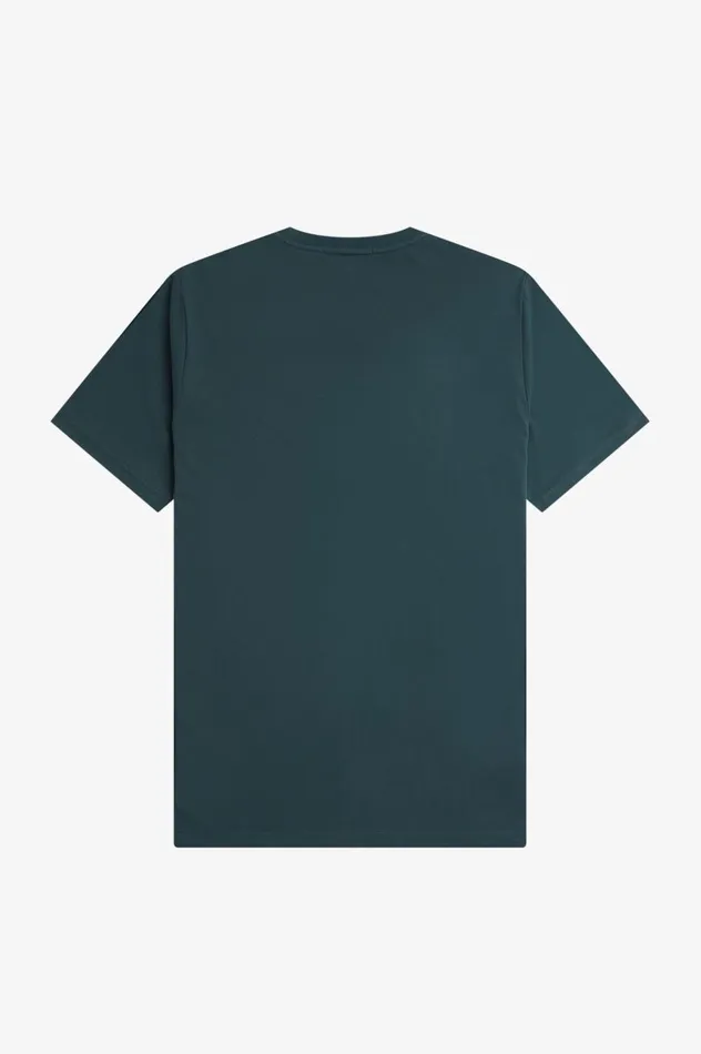 Men Circle Branding TShirt Petrol Blue Fred Perry TShirts