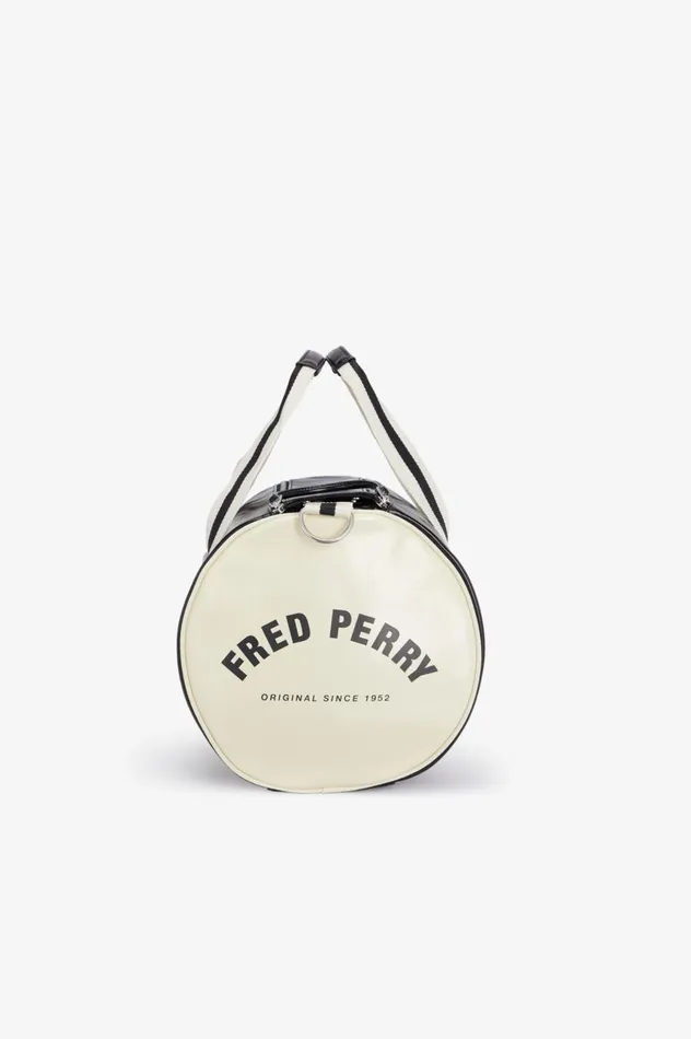 Men Classic Barrel Bag Blackecru Fred Perry Bags