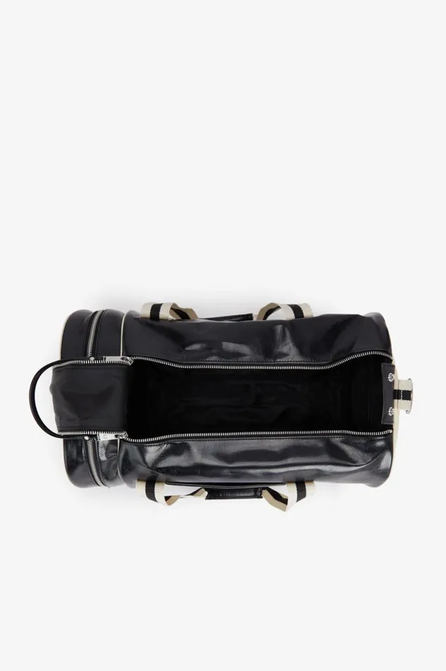 Men Classic Barrel Bag Blackecru Fred Perry Bags