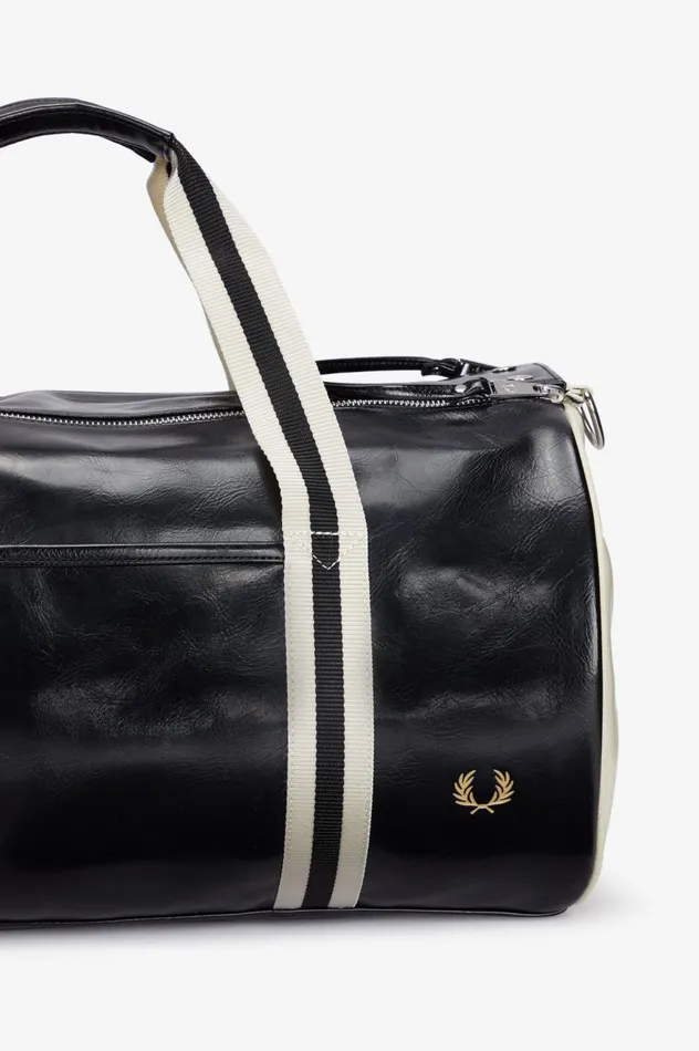 Men Classic Barrel Bag Blackecru Fred Perry Bags