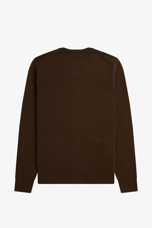 Men Classic Cardigan Burnt Tobacco Fred Perry Knitwear