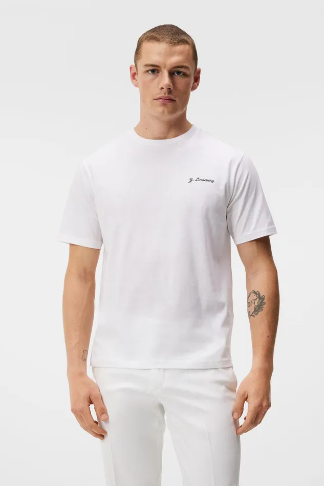 Men Dale TShirt White JLindeberg Tshirts