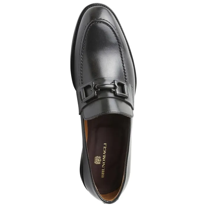 Men Dress Shoes Bruno Magli Alpha Classic Bit Leather Loafer 8211 Black