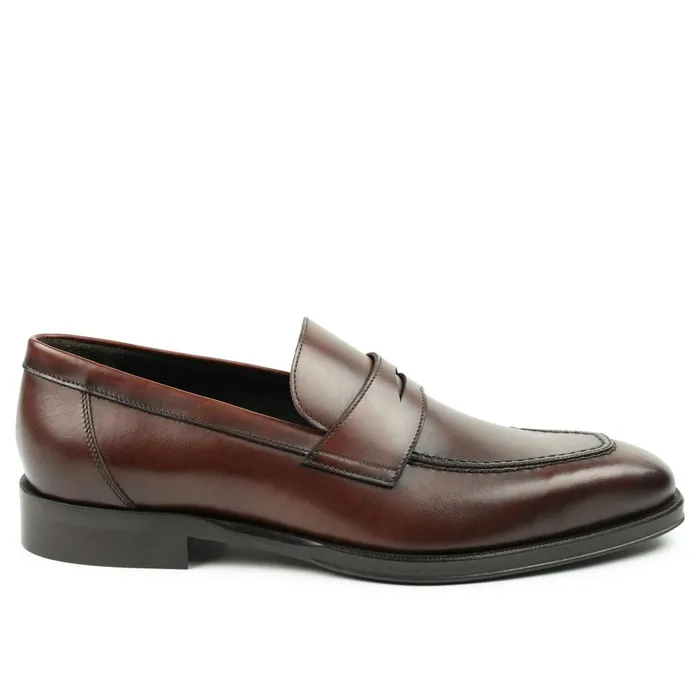 Men Dress Shoes Bruno Magli Nathan Penny Loafer 8211 Rust